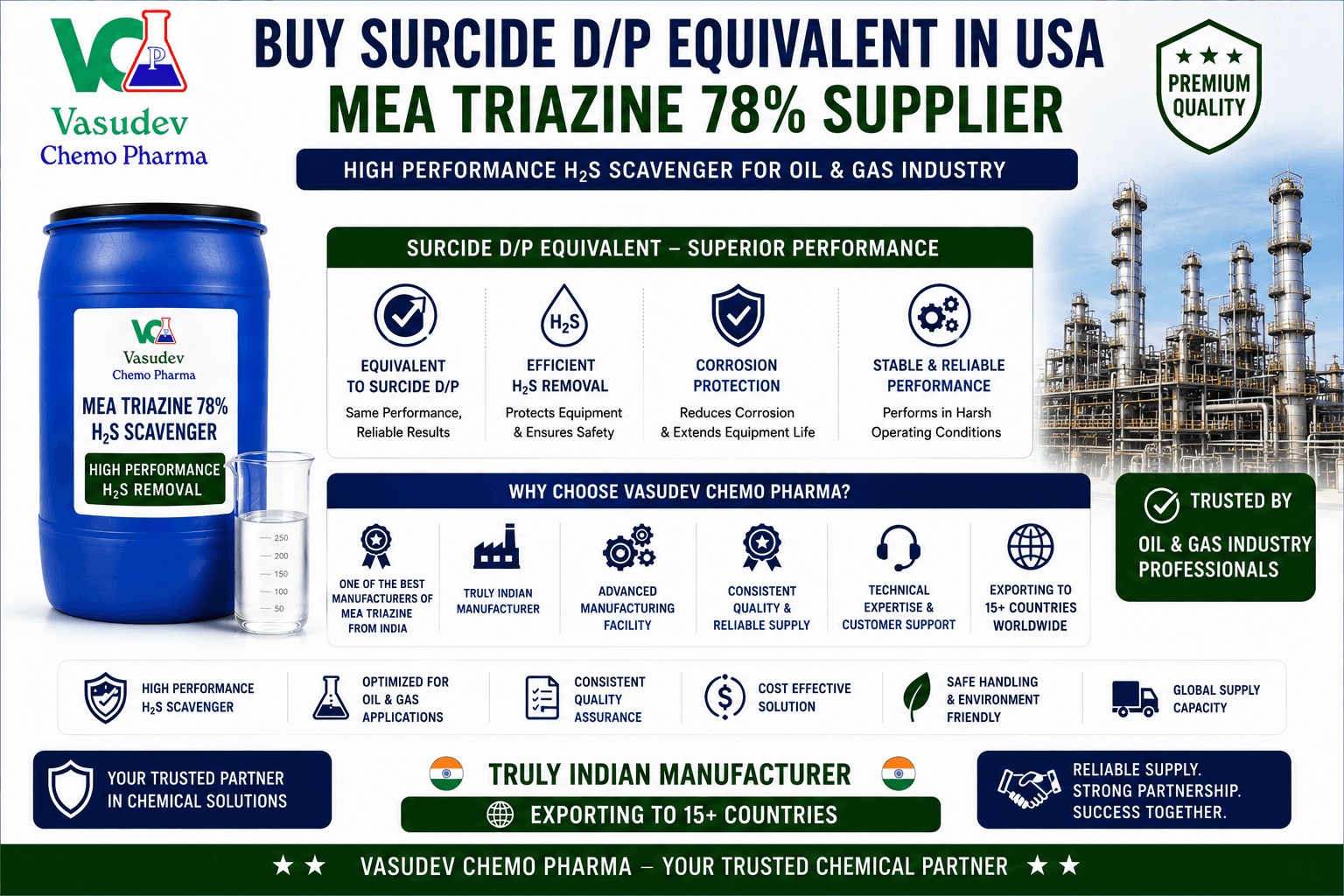 Buy Surcide D P equivalent MEA Triazine 78 from direct manufacturer supplier in USA