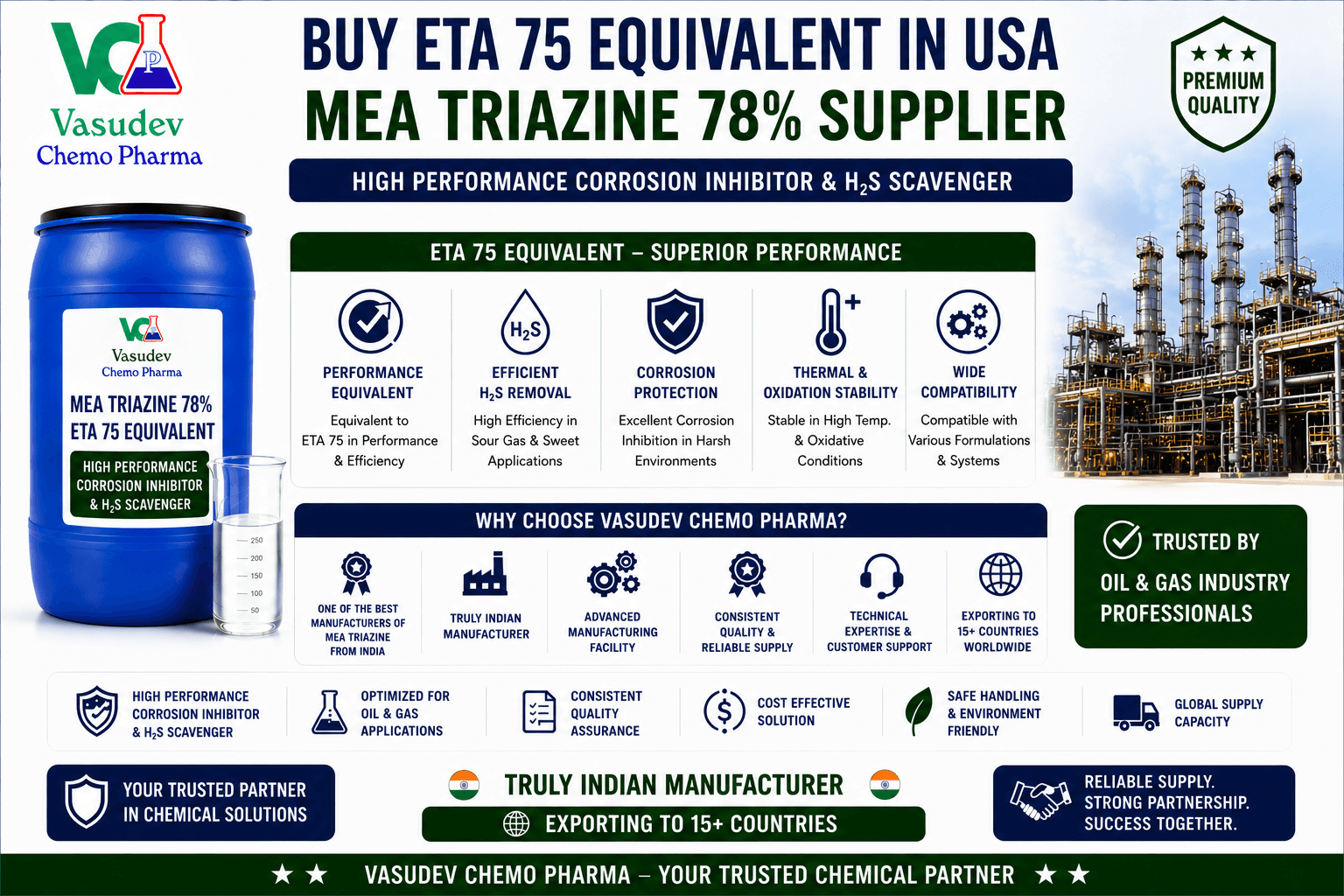 Buy ETA 75 equivalent MEA Triazine 78 from direct manufacturer supplier in USA